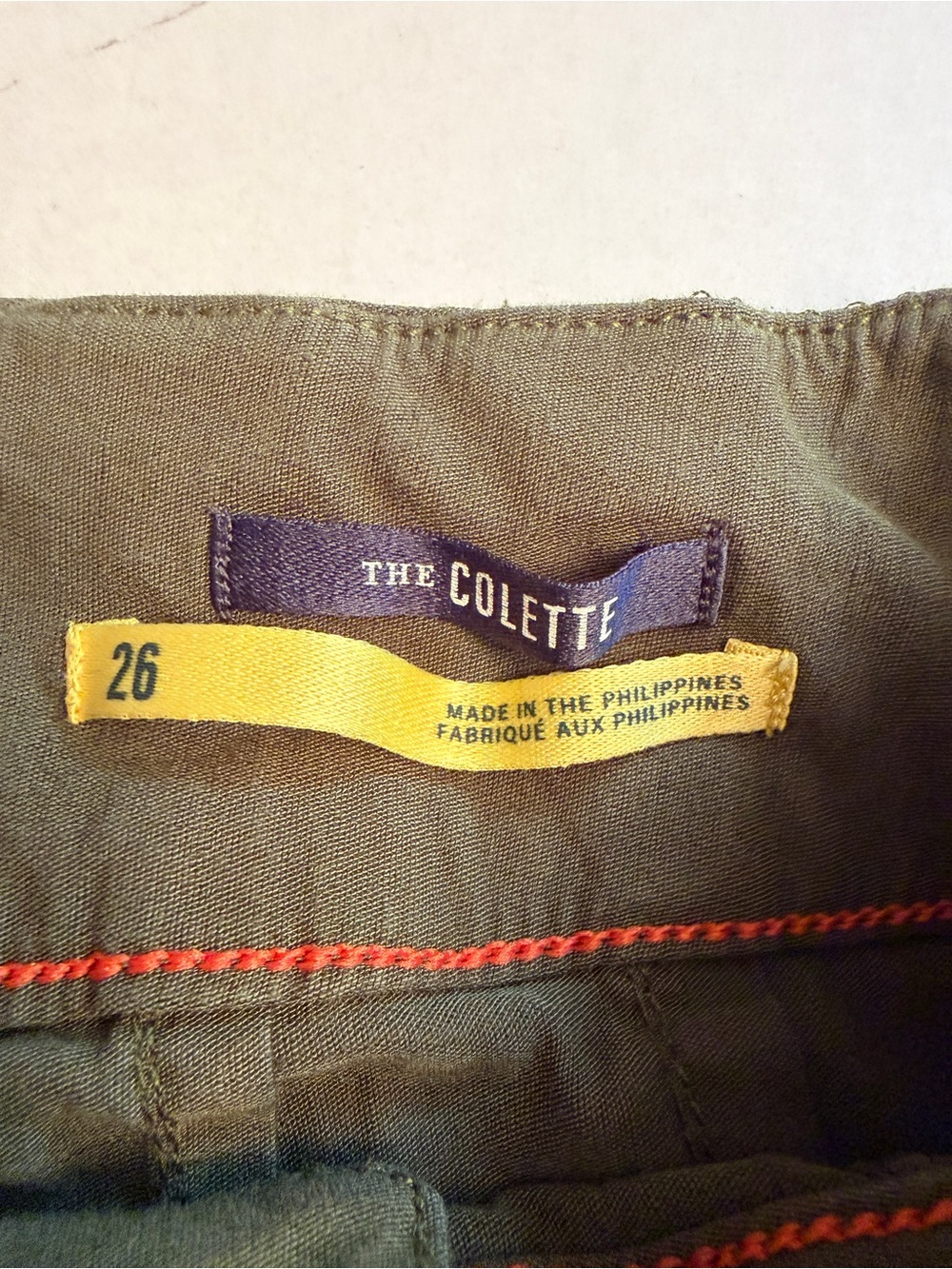 MAEVE Anthropologie Size 26 Colette Crop Wide-Leg Pants Linen Blend Olive Green - Picture 5 of 12